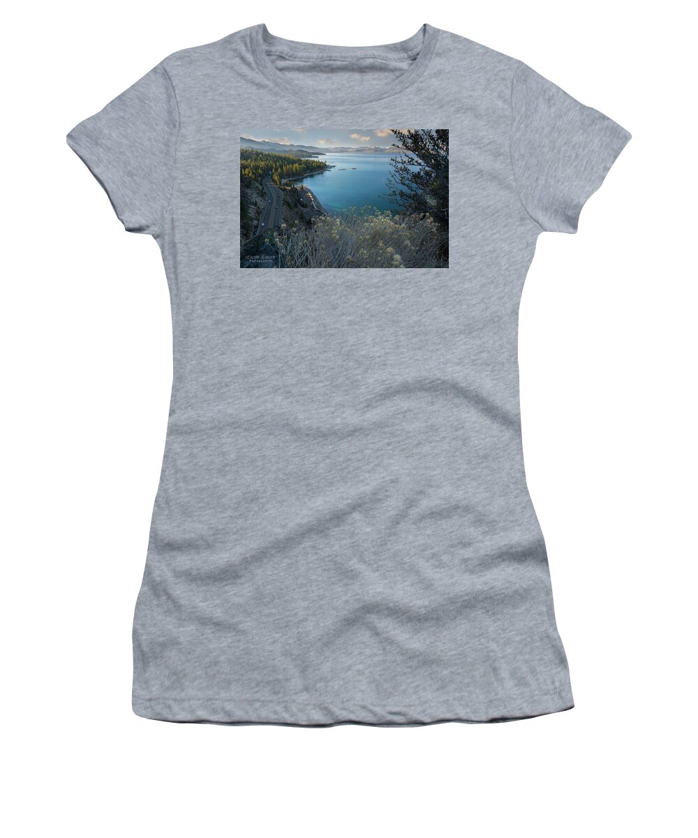 Tahoe Women's T-Shirt featuring the photograph Cave Rock by Devin Wilson