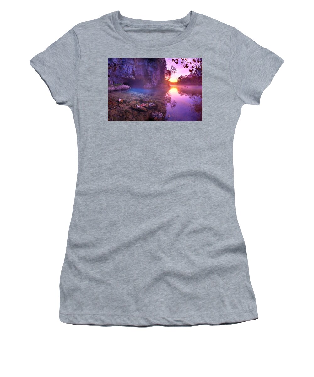 Spring Women's T-Shirt featuring the photograph Cave Springs by Robert Charity
