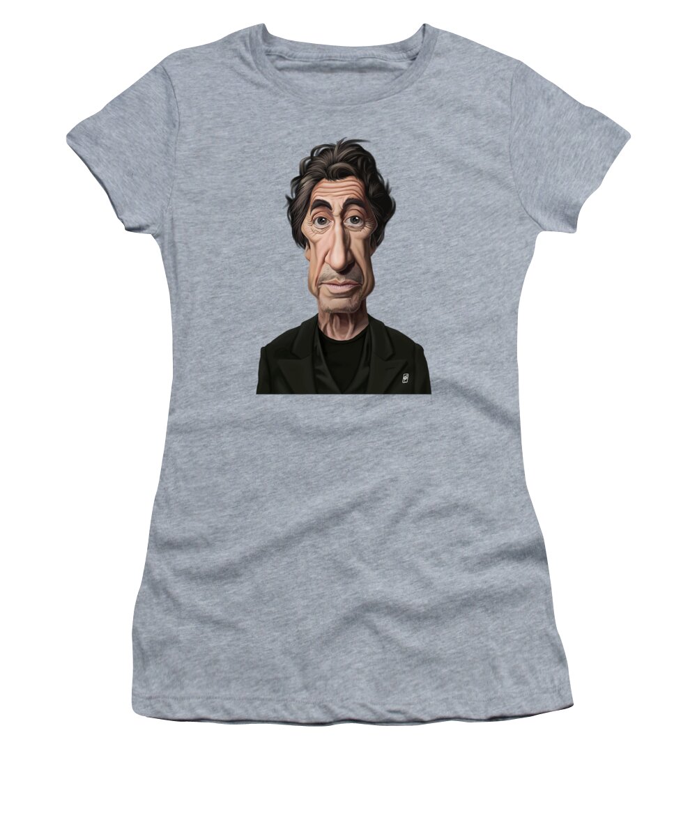 Illustration Women's T-Shirt featuring the digital art Celebrity Sunday - Al Pacino by Rob Snow