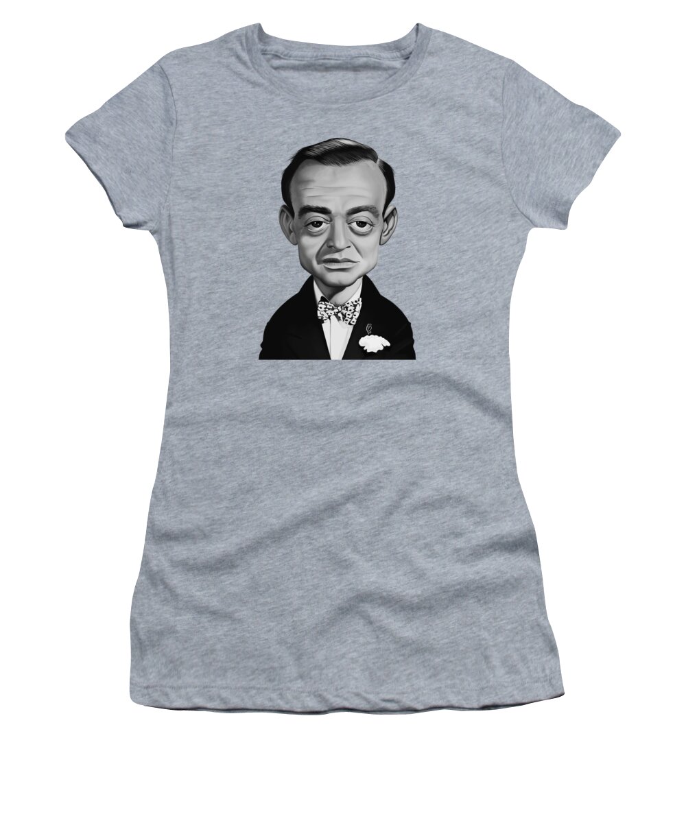 Illustration Women's T-Shirt featuring the digital art Celebrity Sunday - Peter Lorre by Rob Snow