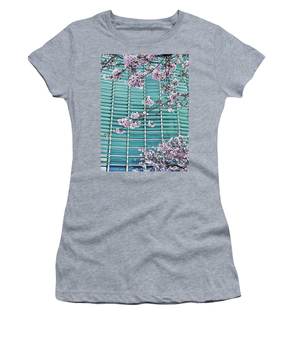 Flowers Women's T-Shirt featuring the photograph Cherry Blossoms by Eena Bo