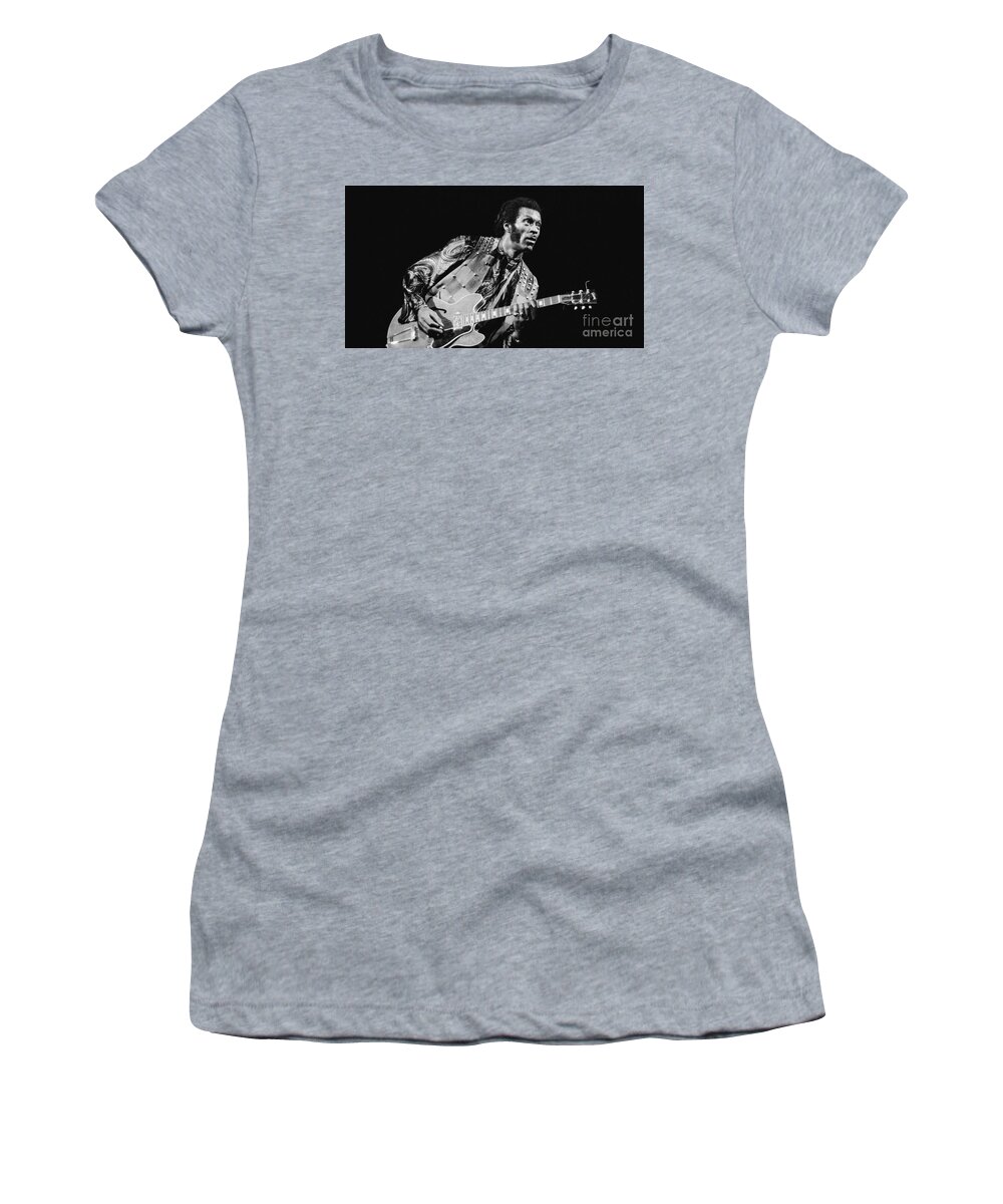 Chuck Women's T-Shirt featuring the photograph Chuck Barry by Action