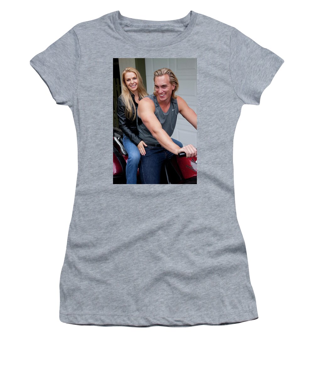 Cindy Women's T-Shirt featuring the photograph Cindy and Dave by Jim Whitley