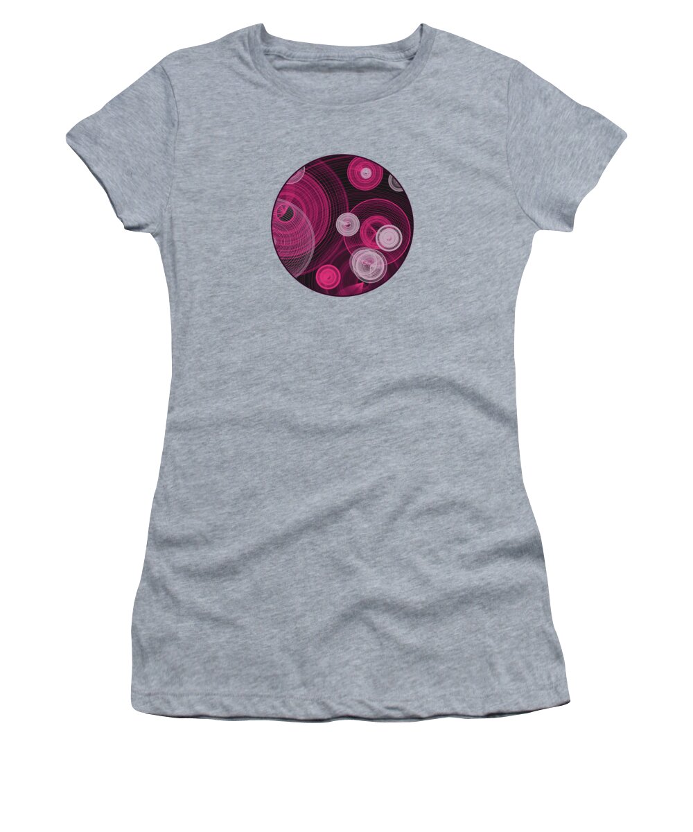 Circles Women's T-Shirt featuring the digital art Circles within Circles by Barefoot Bodeez Art