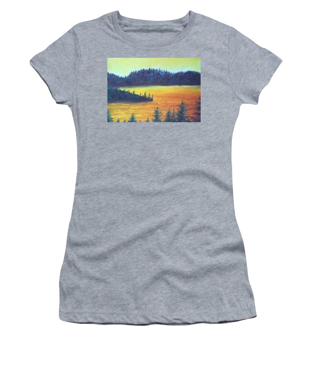 Citron Women's T-Shirt featuring the painting Citron Adventures by Jen Shearer