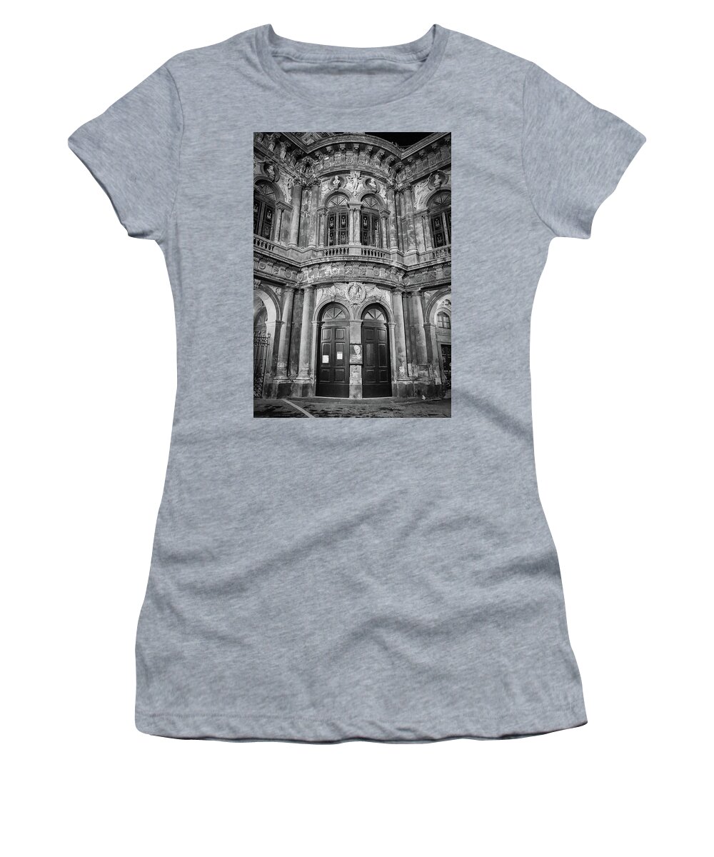 Italy Women's T-Shirt featuring the photograph Classic Architecture of Sicily by Monroe Payne