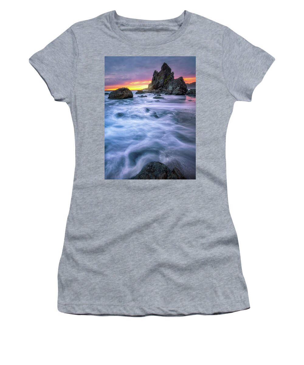 Oregon Women's T-Shirt featuring the photograph Coastal Symphony by Darren White