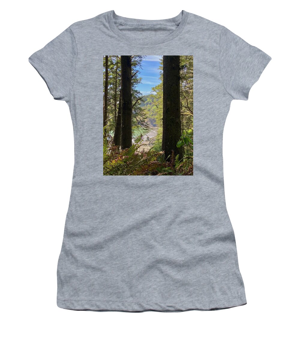 College Cove Women's T-Shirt featuring the photograph College Cove by Daniele Smith