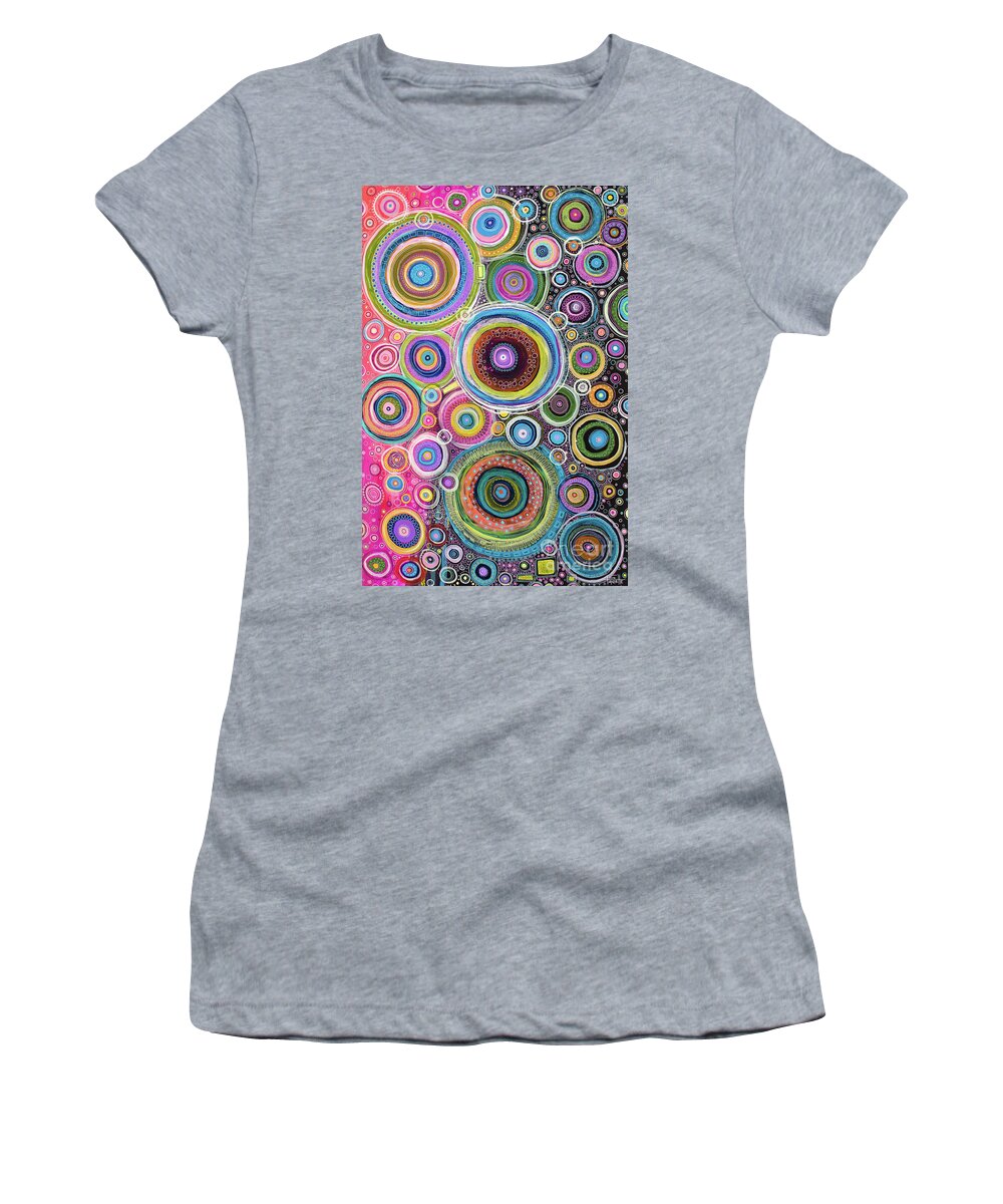 Color My Soul Women's T-Shirt featuring the painting Color My Soul by Tanielle Childers