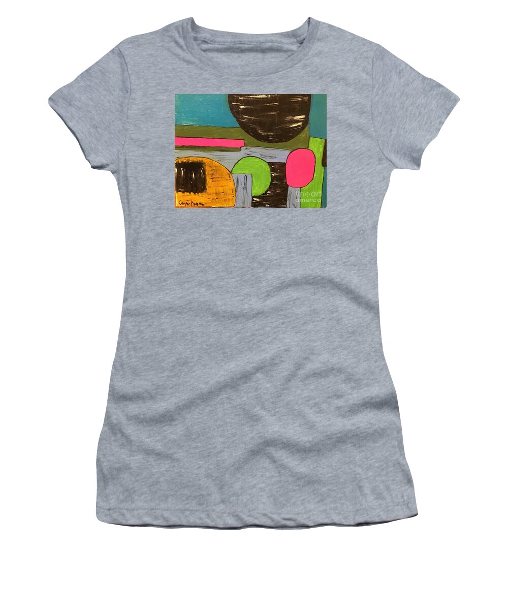 Balls Of Colors Women's T-Shirt featuring the painting Colors by Joyce A Rogers