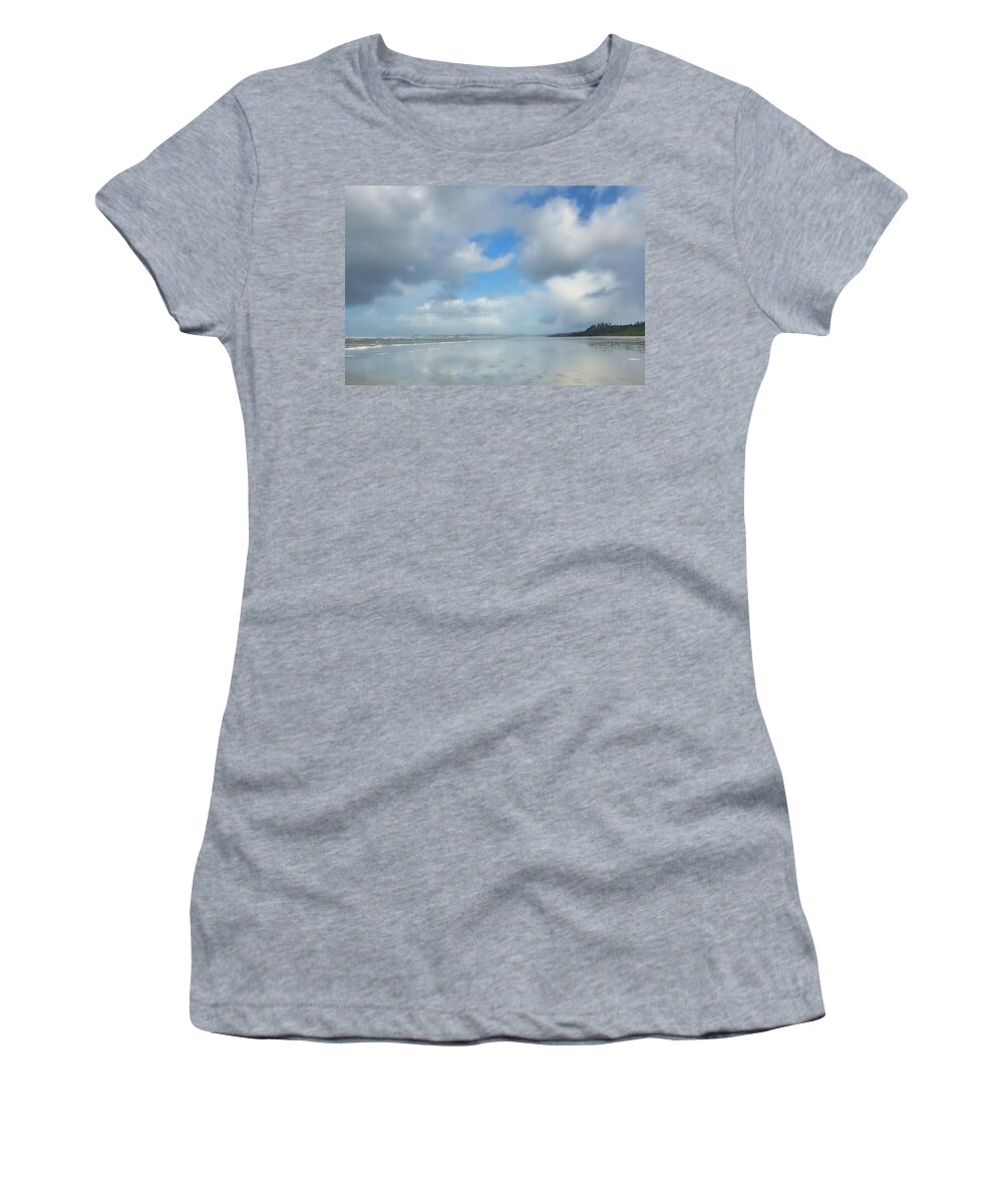Tofino Women's T-Shirt featuring the photograph Combers Beach at Green Point by Allan Van Gasbeck