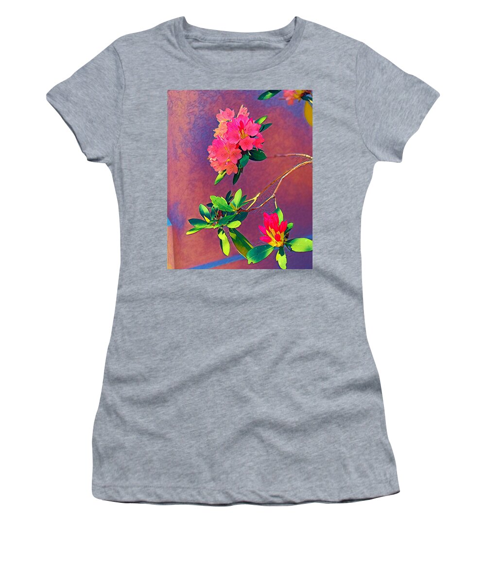 Coral Women's T-Shirt featuring the photograph Coral Flowers by Juliette Becker