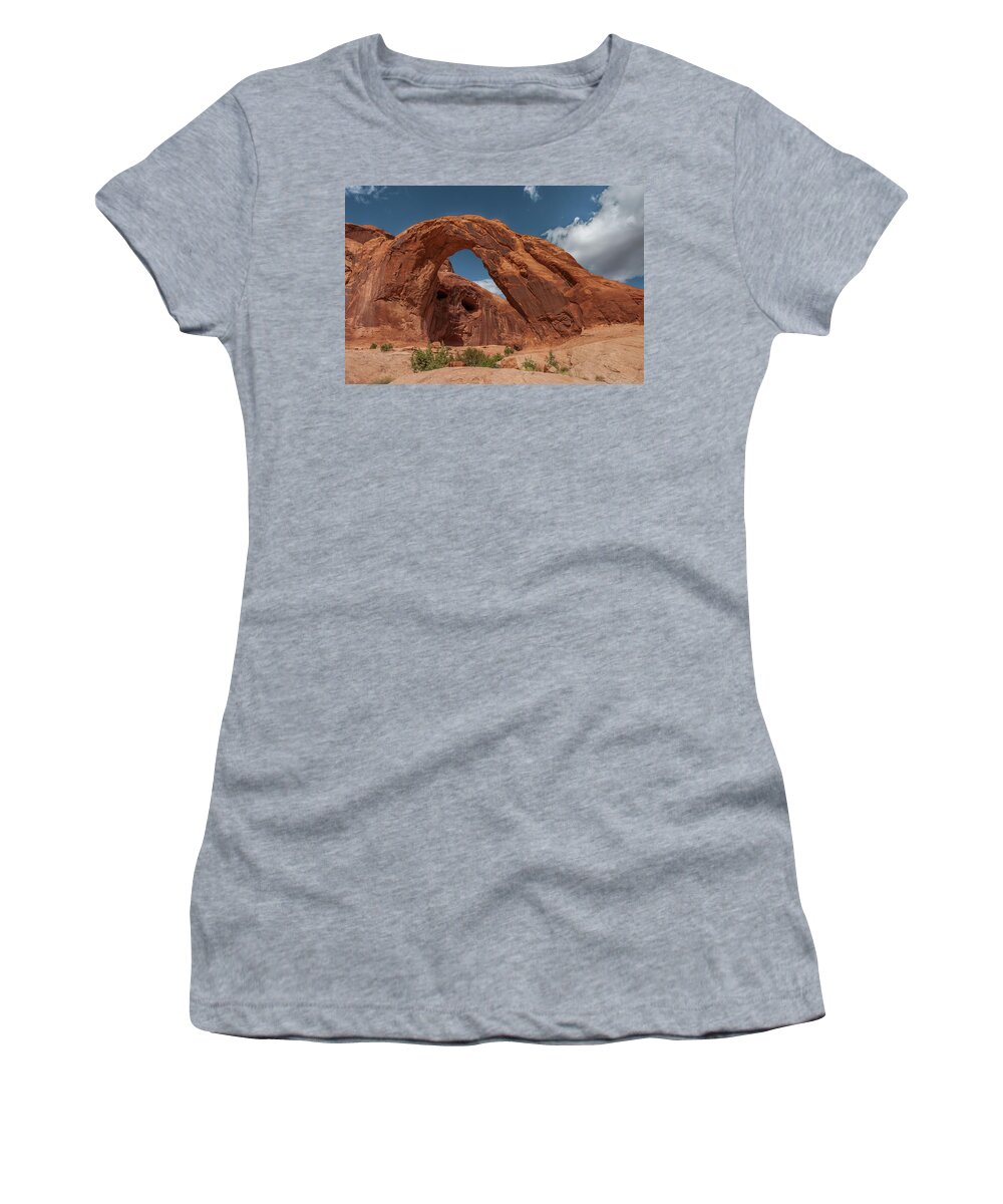 Arch Women's T-Shirt featuring the photograph Corona Arch - 9757 by Jerry Owens