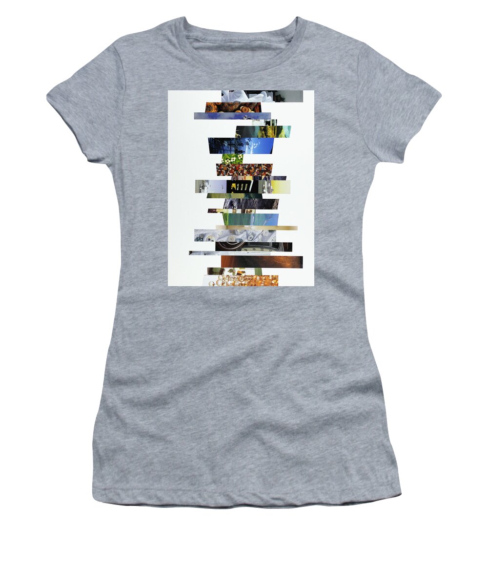 Collage Women's T-Shirt featuring the photograph Crosscut#121v by Robert Glover