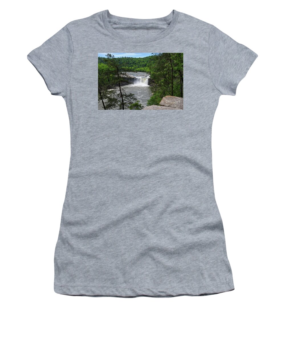 Cumberland Falls Women's T-Shirt featuring the photograph Cumberland Falls 33 by Phil Perkins