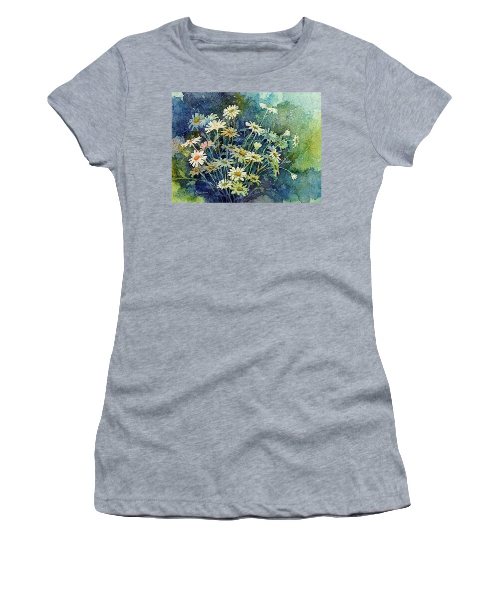 Daisy Women's T-Shirt featuring the painting Daisy Bouquet by Hailey E Herrera