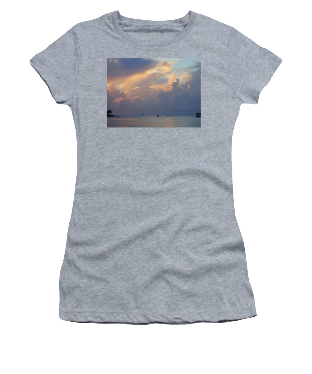  Women's T-Shirt featuring the painting David Sky by John Gholson