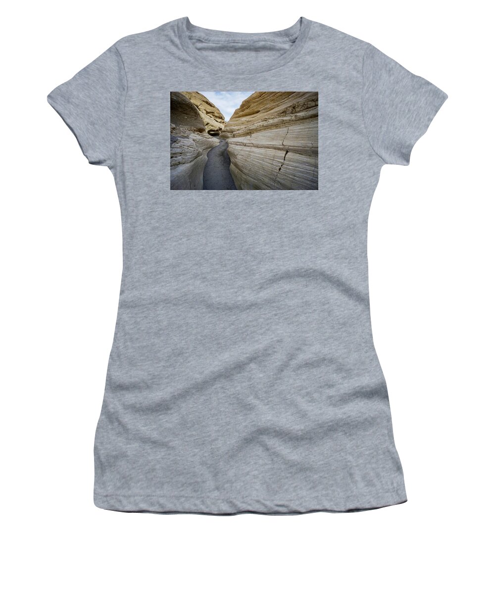 Mosaic Canyon Women's T-Shirt featuring the photograph Death Valley Organic by Brett Harvey