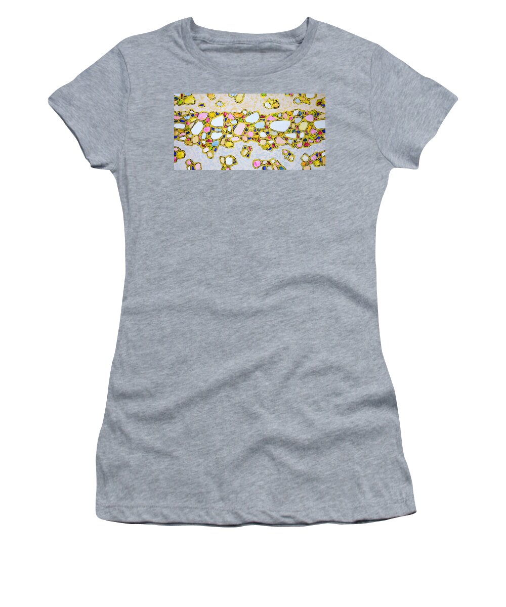 Stones Women's T-Shirt featuring the painting 	Decoration. by Iryna Kastsova
