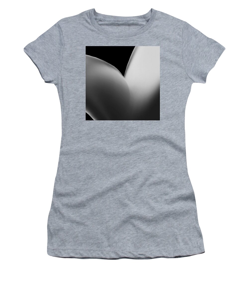 Cool Art Women's T-Shirt featuring the digital art Deep in the Valley - Minimalism by Ronald Mills
