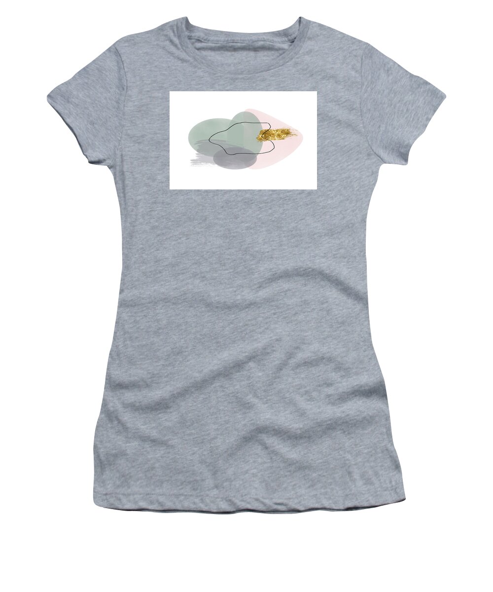 Abstract Women's T-Shirt featuring the digital art Desert Jewels by Alison Frank
