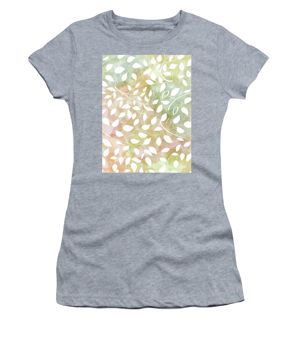 Leaf Women's T-Shirt featuring the mixed media Design 185 by Lucie Dumas