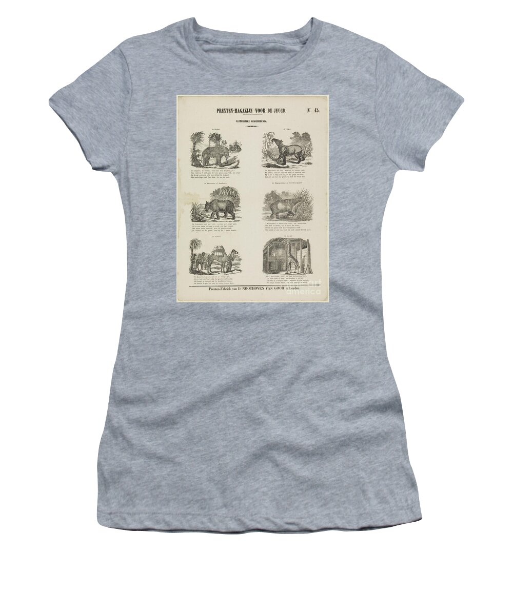 Aan het liegen Kruiden raken Dieren, Dirk Noothoven van Goor, 1850 - 1881 Women's T-Shirt by Shop  Ability - Pixels