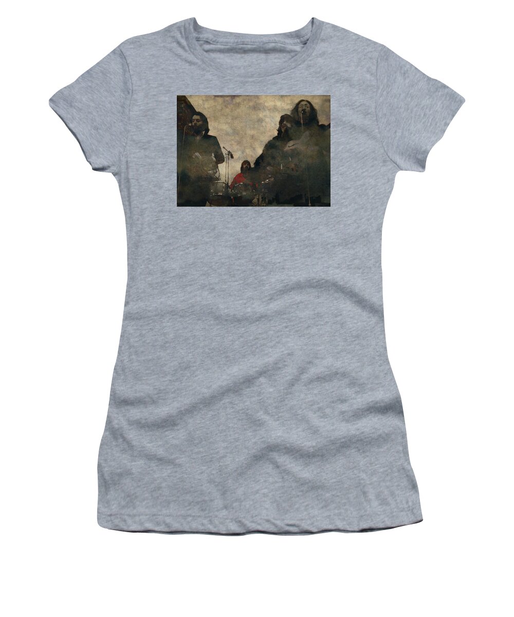 Beatles Women's T-Shirt featuring the digital art Dig A Pony by Paul Lovering