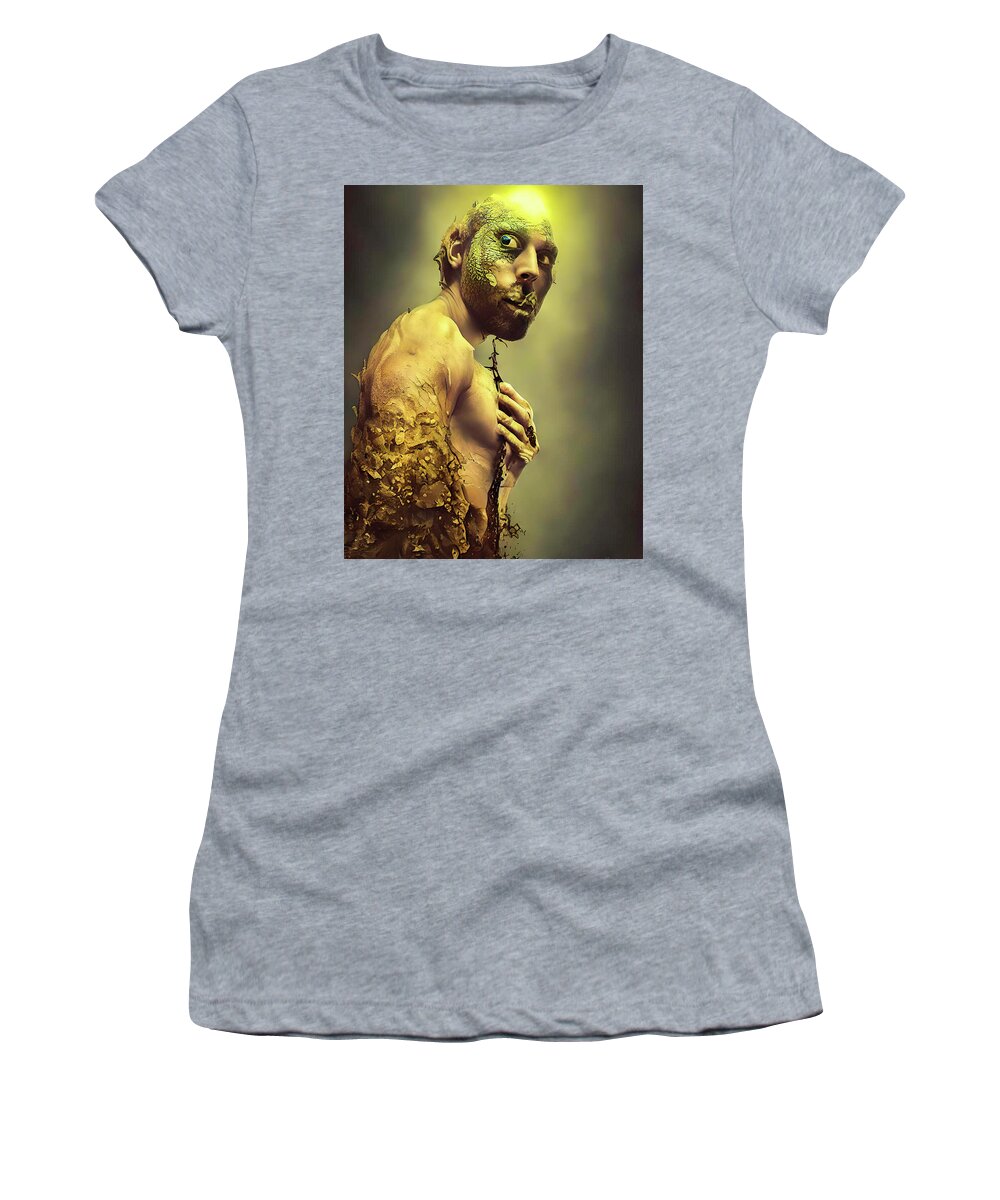 Surreal Women's T-Shirt featuring the painting Don't Stop To Look Around by Bob Orsillo