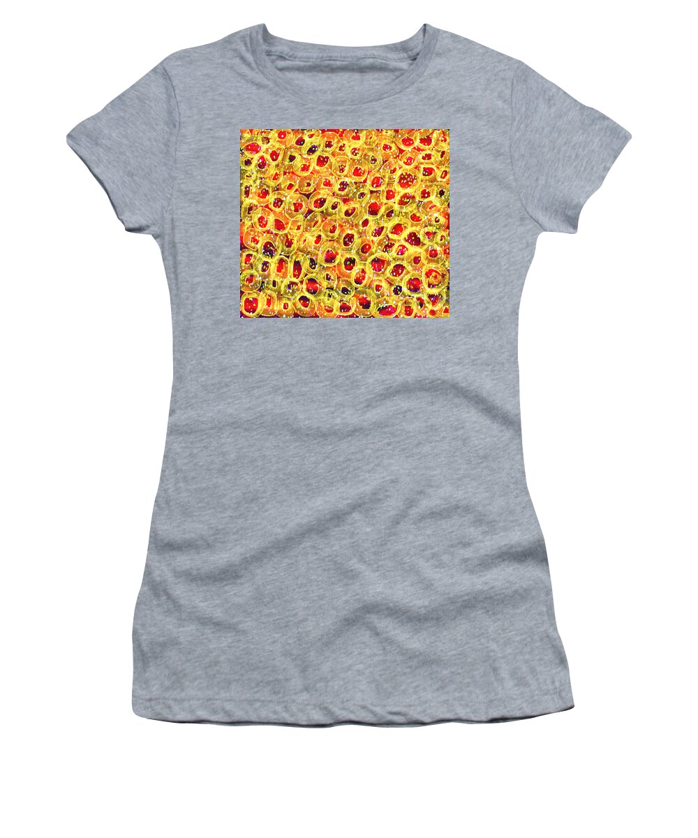 Donut Cherries Sprinkled With Delight Women's T-Shirt featuring the digital art Donut Cherries Sprinkled with Delight by Susan Fielder