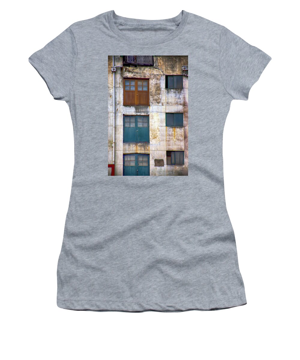 Photo Women's T-Shirt featuring the photograph Doors Going Nowhere by Anthony M Davis