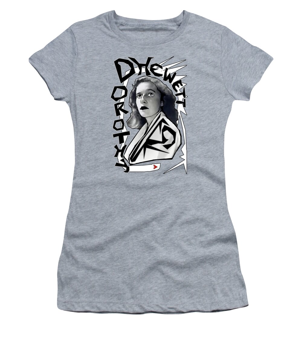 Dorothy Hewett Women's T-Shirt featuring the digital art Dorothy Hewett by Zoran Maslic