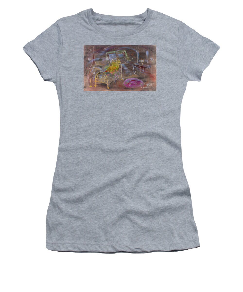 Dream Women's T-Shirt featuring the mixed media Dream by Cherie Salerno