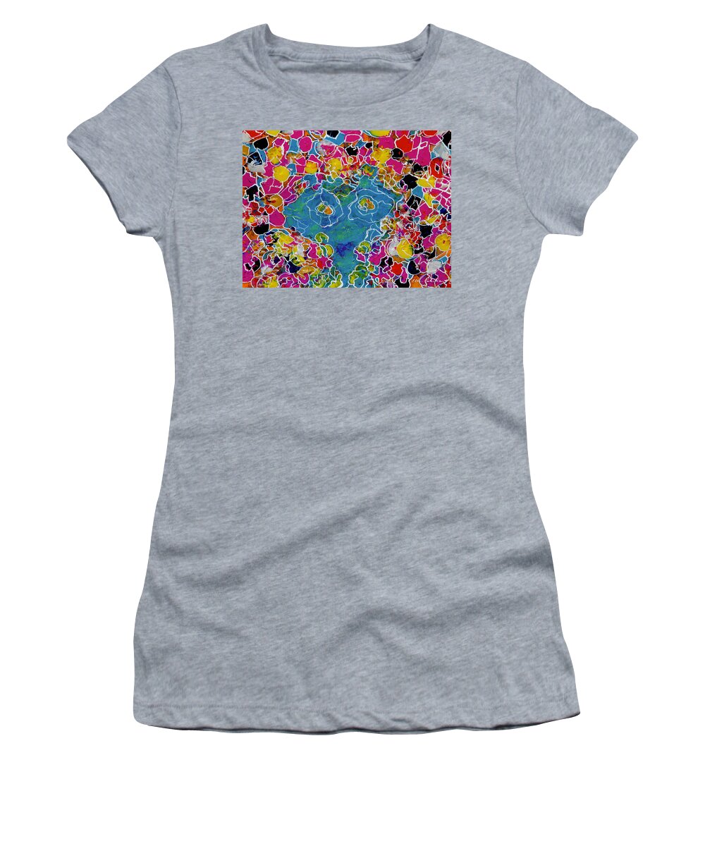 Wall Art Women's T-Shirt featuring the painting Dreams Have No Doors by Ellen Palestrant