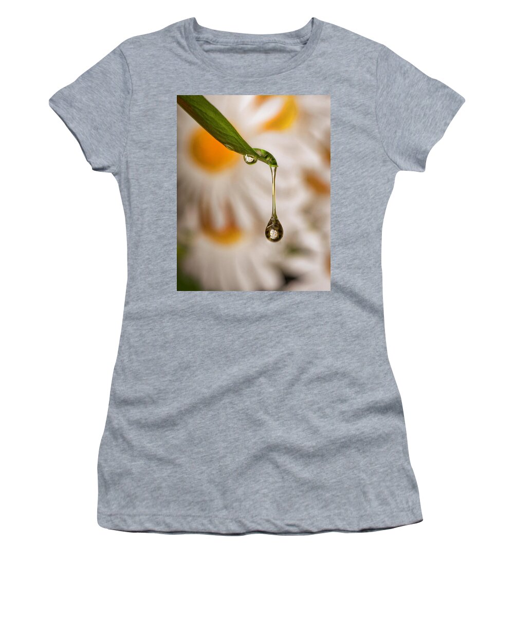 Drop Women's T-Shirt featuring the photograph Drop Reflection by Pete Rems