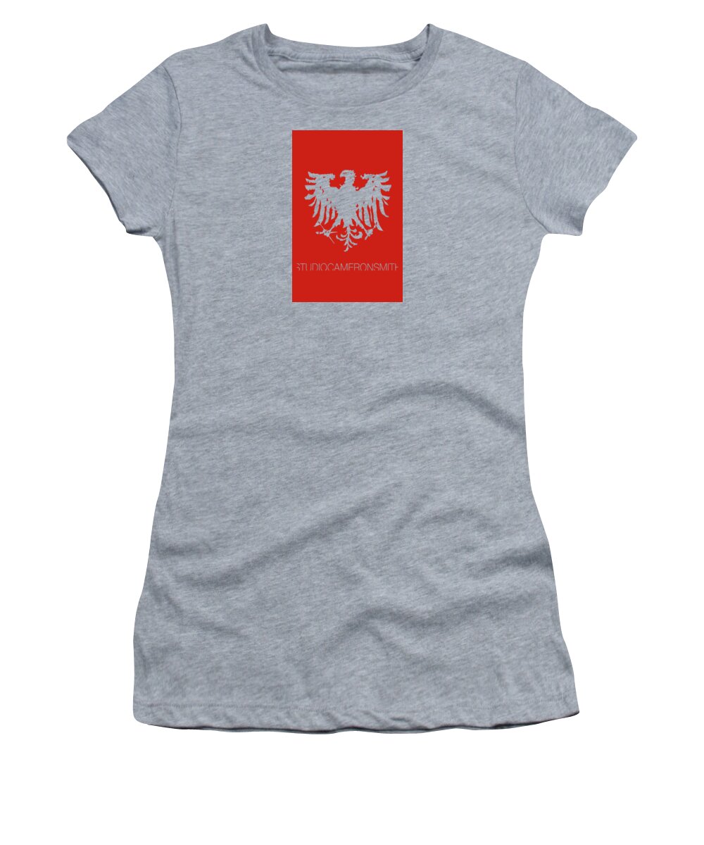 Logo Women's T-Shirt featuring the digital art Eagle Logo, red by Cameron Smith