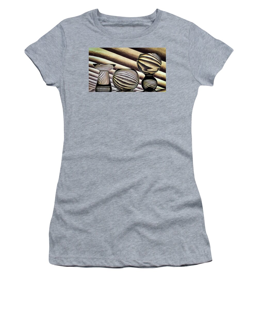 Refraction Women's T-Shirt featuring the photograph Earthy Pattern by Elvira Peretsman