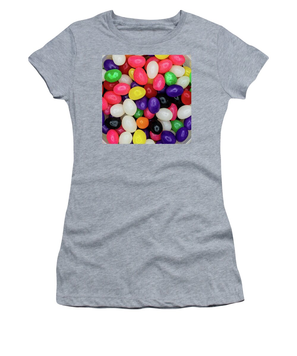 Jelly Beans Women's T-Shirt featuring the photograph Easter Jelly Beans by Amelia Pearn