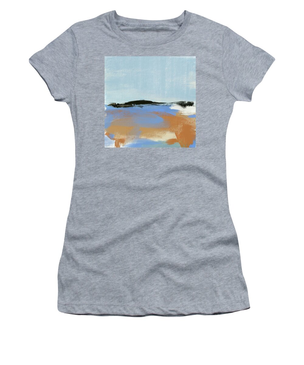 Abstract Landscape Women's T-Shirt featuring the painting Easy Does It II by Jacquie Gouveia
