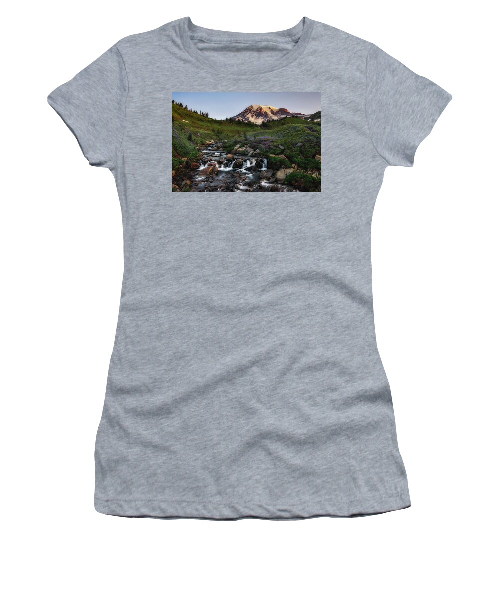 Edith Creek Women's T-Shirt featuring the photograph Edith Gone Wild by Ryan Manuel