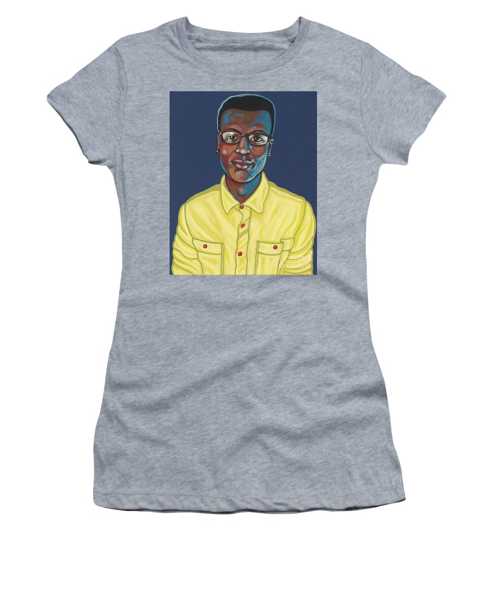 Elijah Mcclain Women's T-Shirt featuring the painting Elijah McClain 308 by William Hart McNichols