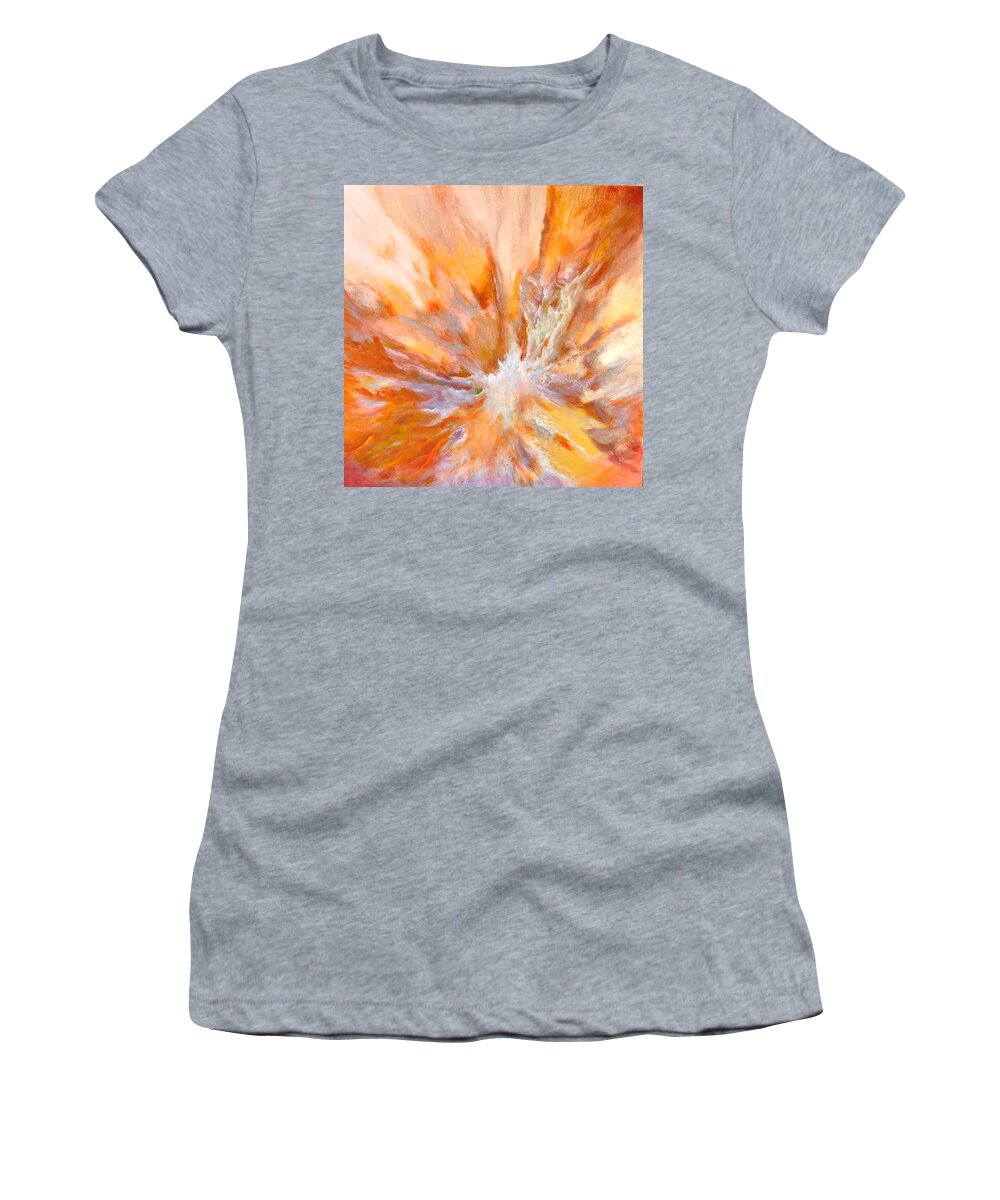 Abstract Women's T-Shirt featuring the painting Emerging by Soraya Silvestri