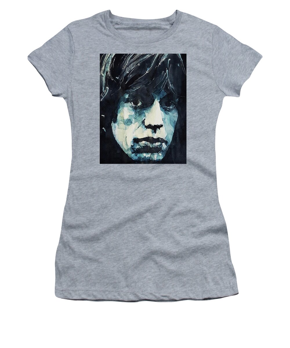 Music Art Women's T-Shirt featuring the painting English Rock by Paul Lovering