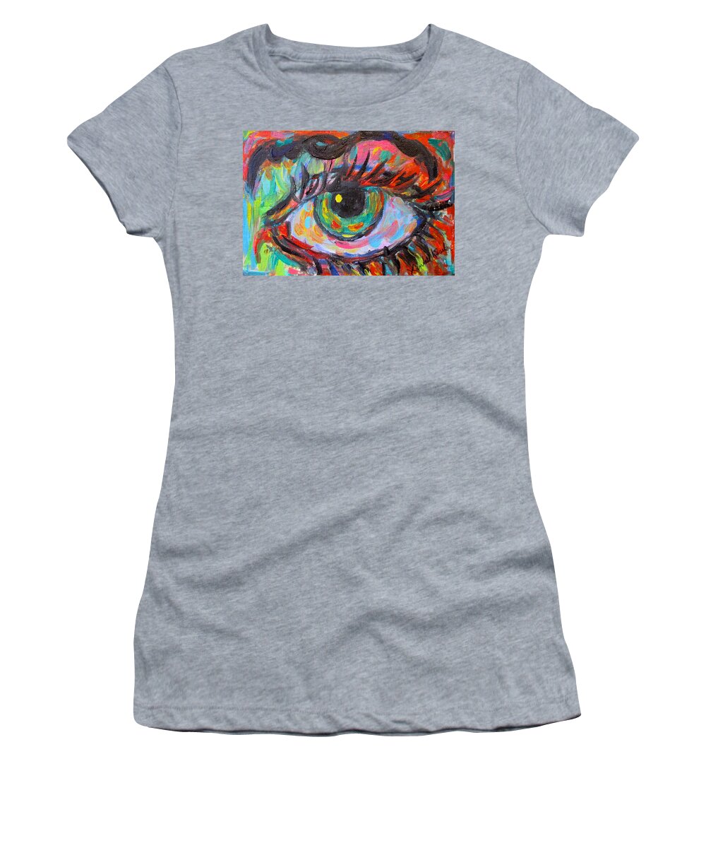 Eye Women's T-Shirt featuring the painting Eye Fun by Kendall Kessler