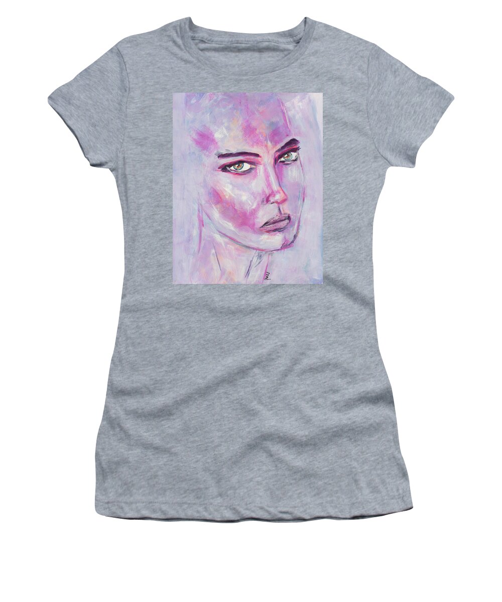 Portrait Women's T-Shirt featuring the painting Fading Memories by Mark Ross