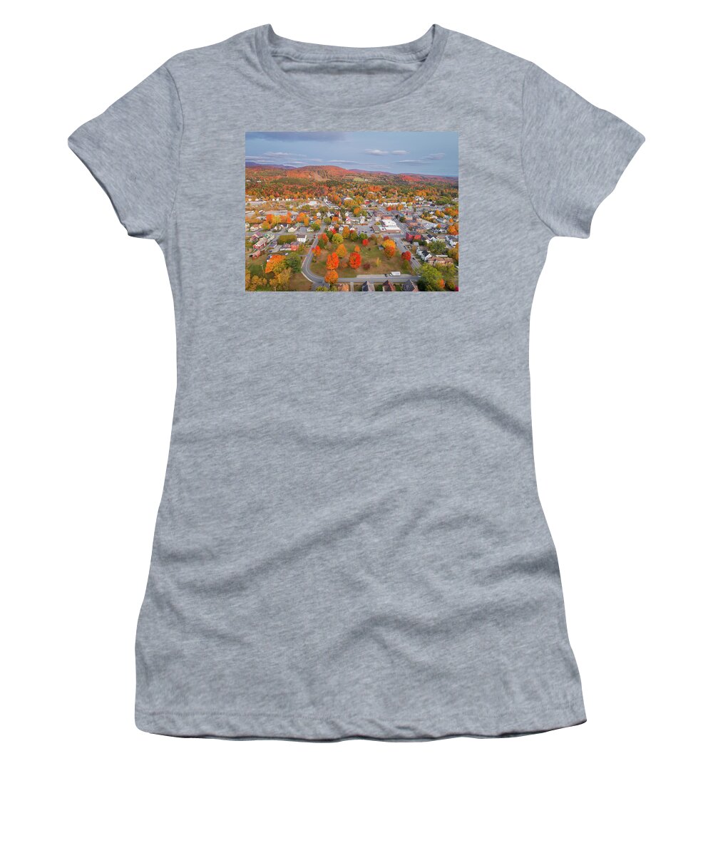 Fall Women's T-Shirt featuring the photograph Fall Foliage In Lyndonville, Vermont - September 2020 #2 by John Rowe