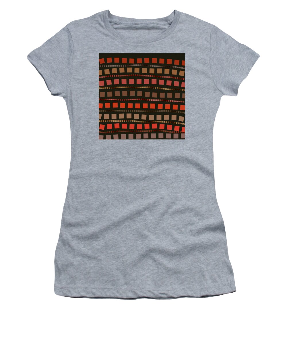 Pattern Women's T-Shirt featuring the painting Fall Pattern by Bonnie Bruno