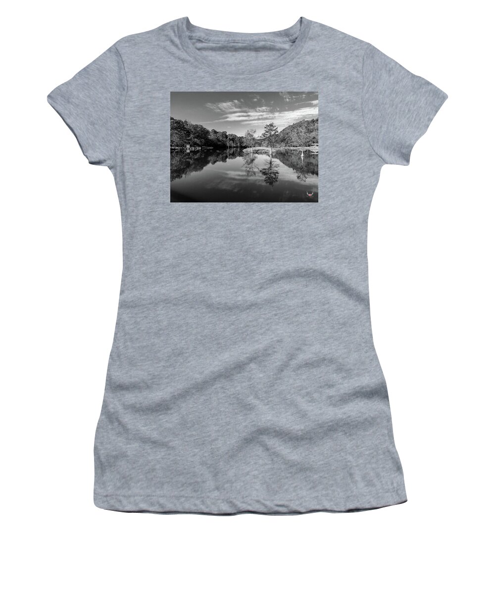 Brokenbow Women's T-Shirt featuring the photograph Fall Reflection by Pam Rendall