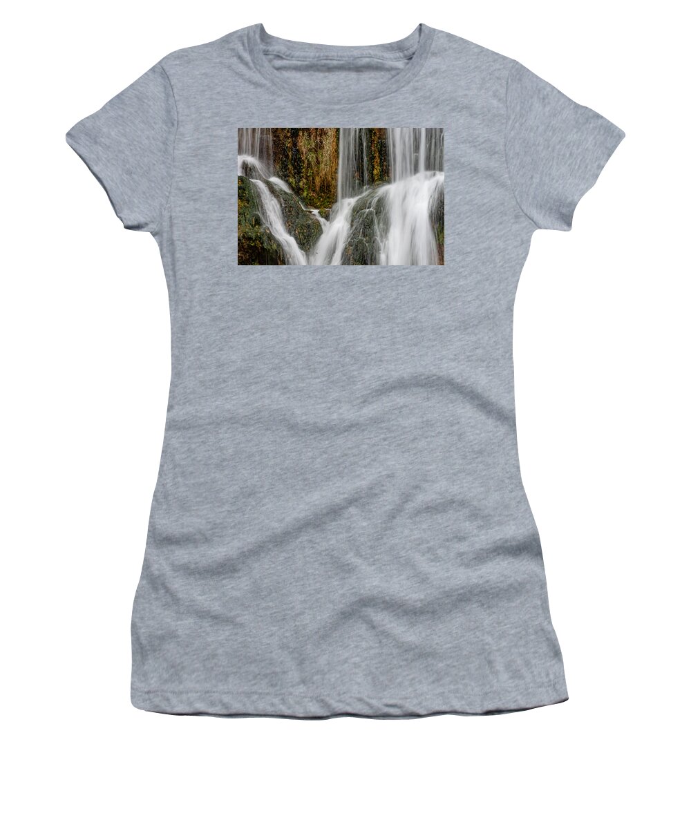 Waterfall Women's T-Shirt featuring the photograph Falling Waters by Bonny Puckett