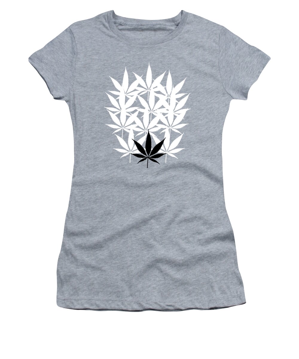 Marijuana Leaves Women's T-Shirt featuring the photograph Feeling Kind Of Blue by David Bridburg